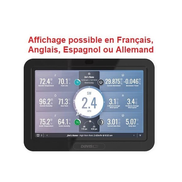 Station météo Vantage Pro 2 sans fil avec ventilation active