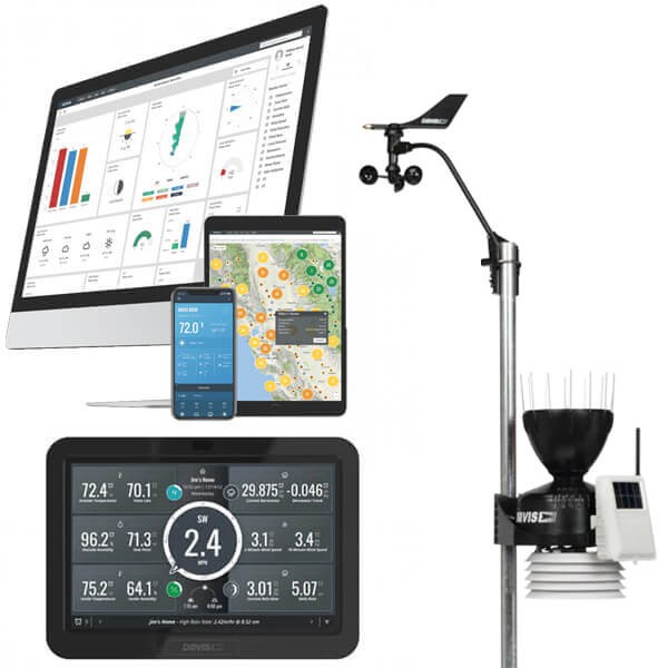 Station météo connectée Davis Instruments avec écran tactile