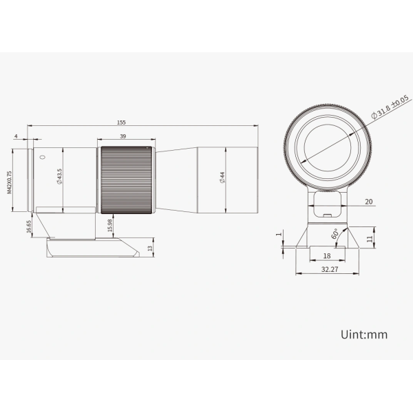 Lunette guide ZWO 30/150 mm F/5