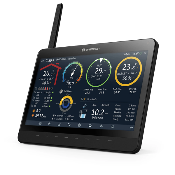 Station Météo Bresser MeteoChamp 9-en-1 WiFi avec Cadre Photo