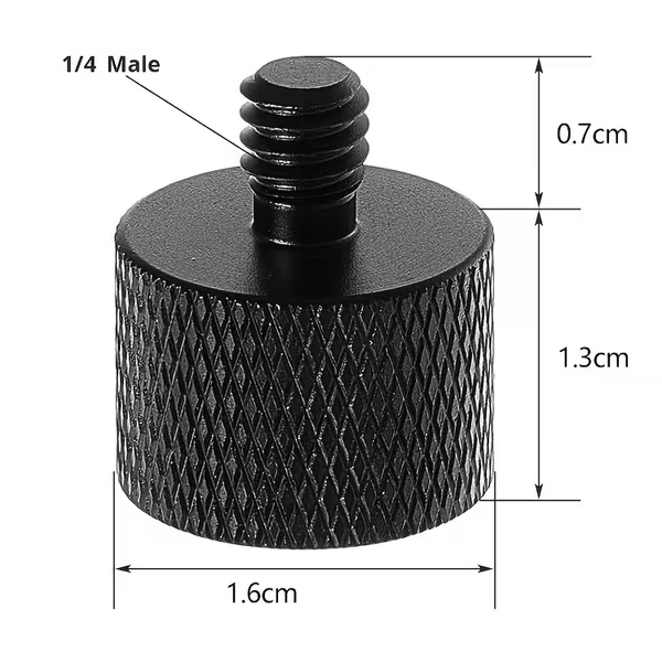 Comment adapter un filetage 3/8 vers 1/4 Kodak ?