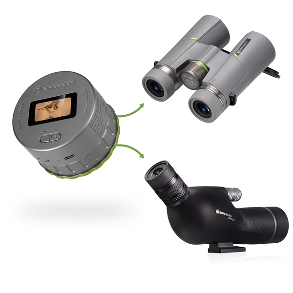Caméra d’oculaire WiFi BRESSER avec écran Full HD