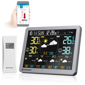 Station météo BRESSER 4CAST SG Wi-Fi & Tuya | 5 jours