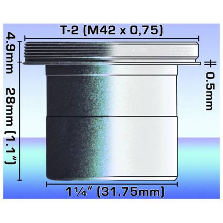 Adaptateur T2 coulant 31,75mm | Vente en ligne à petit prix pas cher