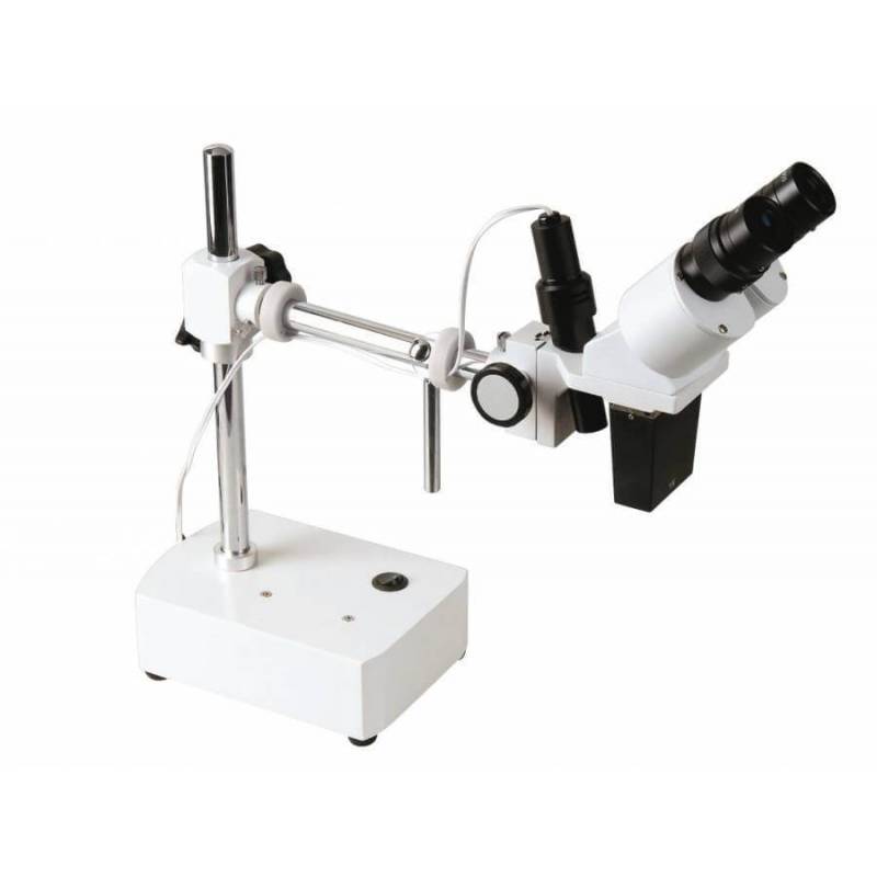 Microscopio Stereo Bresser Biorit ICD-CS Con LED - Ingrandimento 5x-20x, Luce Incidente, Distanza Lavoro 230 Mm