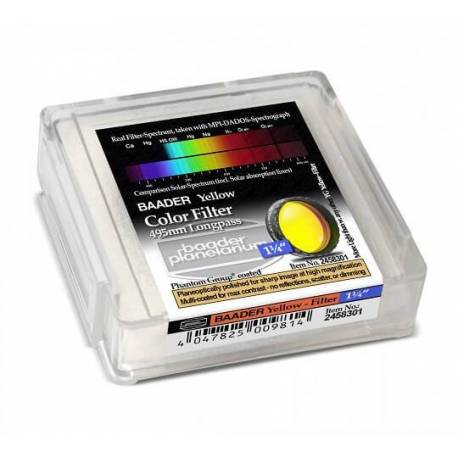 Filtre coloré planétaire jaune 31.75 ou 50.8 mm