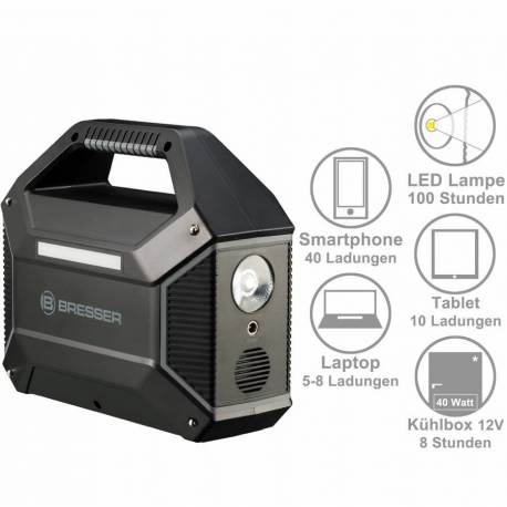 Source d’alimentation Bresser 100 W - Batterie mobile