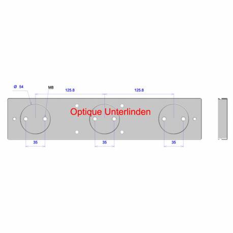 Queue d'aronde mâle Losmandy 14'' pour colliers Takahashi