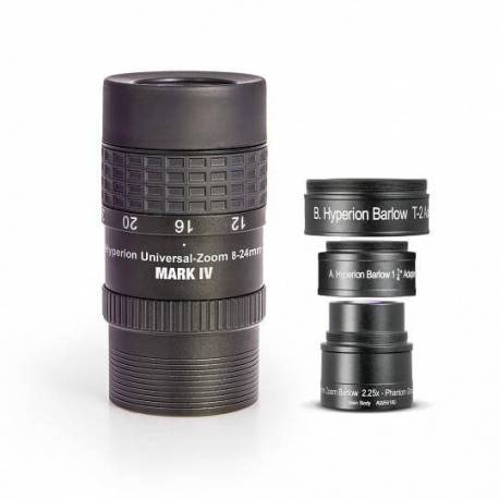 Oculaire Hypérion Mark IV 8-24 mm avec Barlow et valise