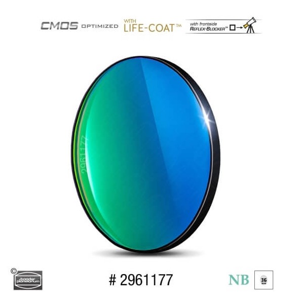 Filtre Baader O-III 36 mm Narrowband (6,5 nm) - optimisé CMOS