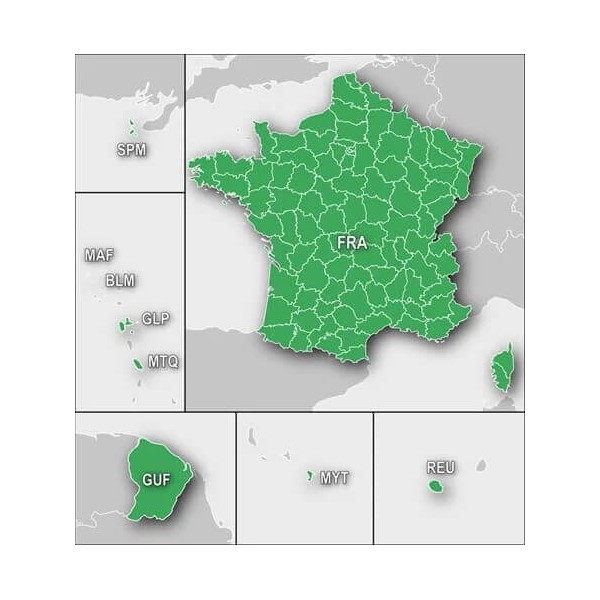 Carte topographique 1/25 000 France v6 PRO - France entière + DROM-COM