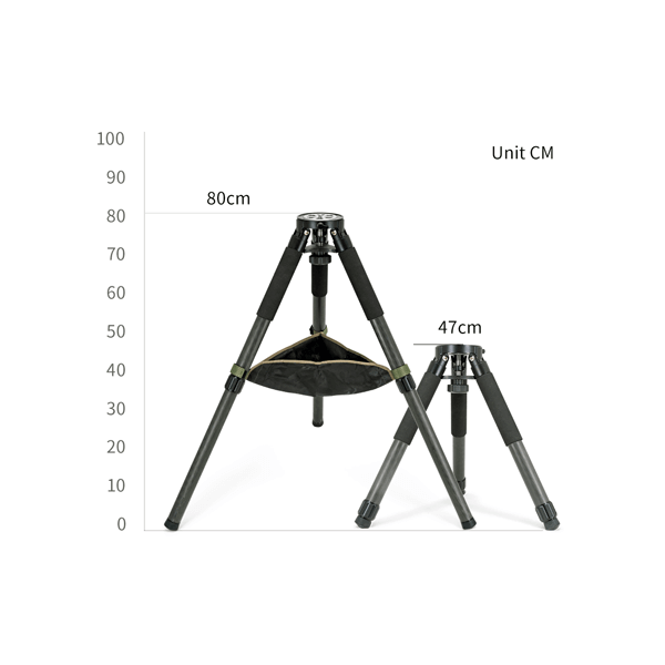Trépied ZWO TC40 carbone pour monture AM5 et AM3