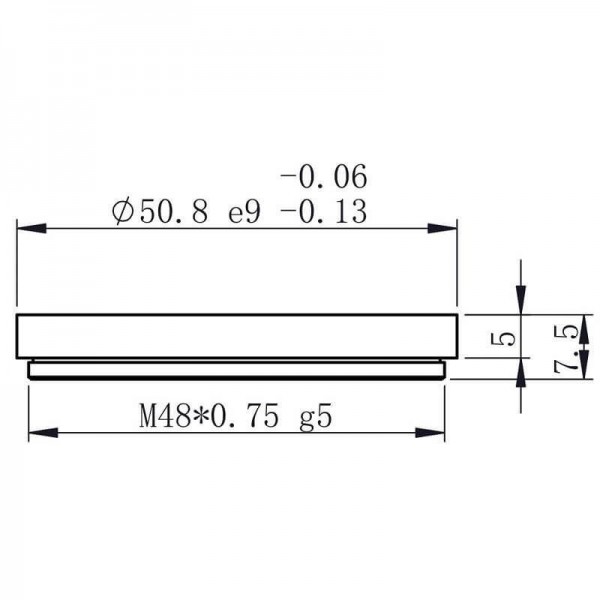 Filtre SII 7nm ZWO au coulant 50,8mm