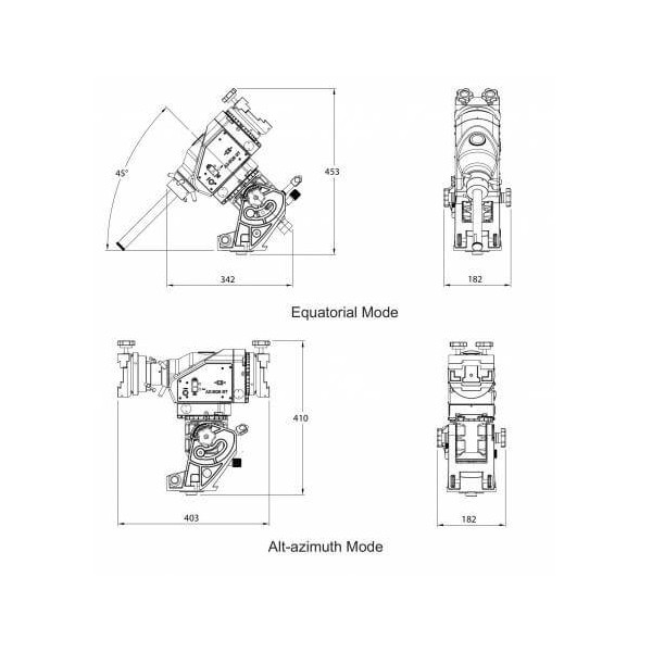 Télescope SkyWatcher 200/800 sur AZ-EQ6 Pro Go-To