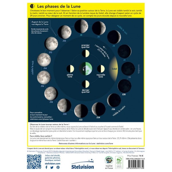 Carte de la lune Stelvision : dépliant, pratique et robuste