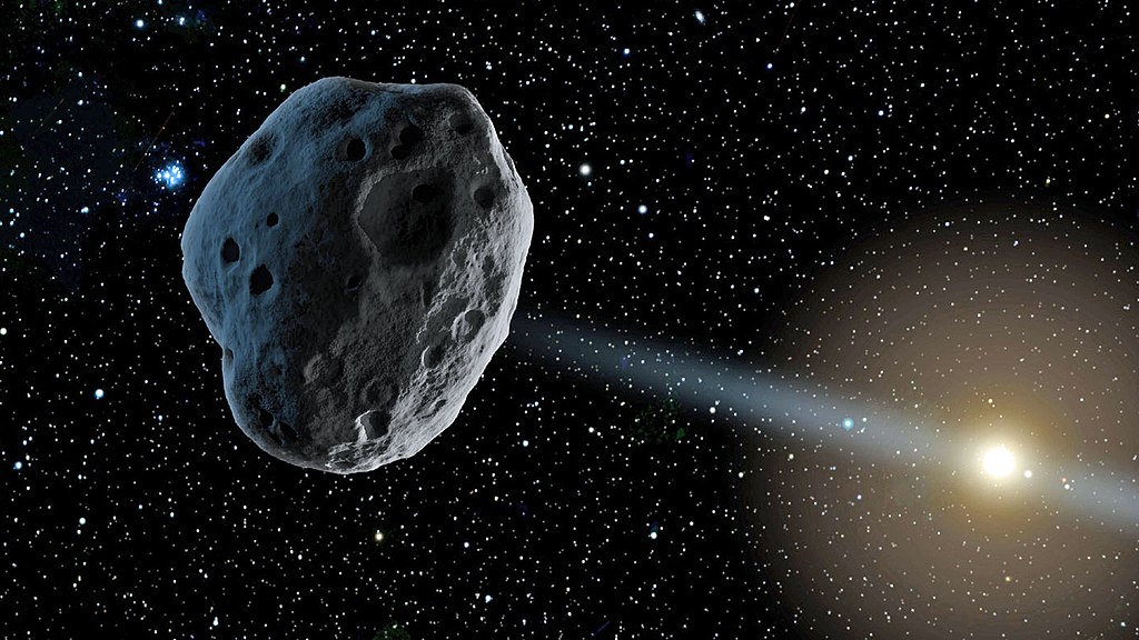 asteroide en orbite autour du soleil