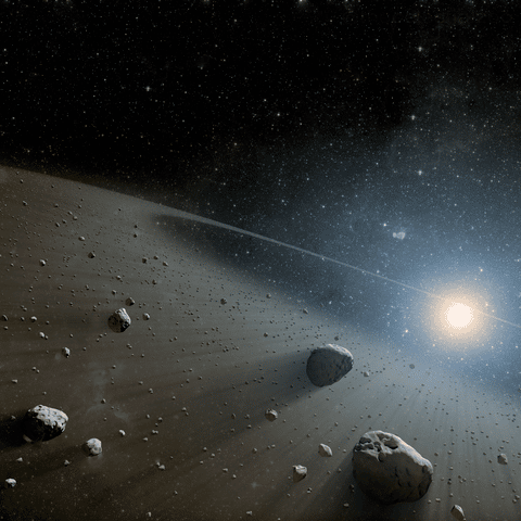 ceinture principale asteroides vue artiste