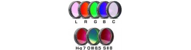 Jeux de Filtres complets Baader CCD Narrowband et RGB 31,75 et 50,8 mm