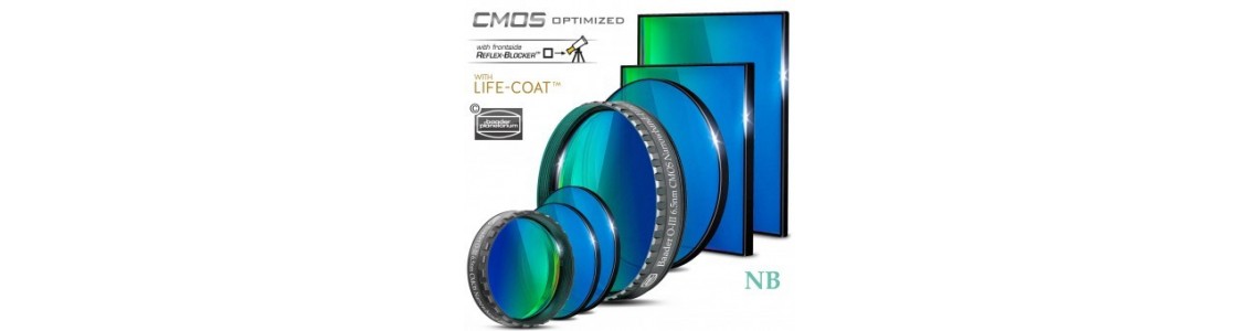 Filtres CMOS O-III Narrowband 31,75 et 50,8 mm