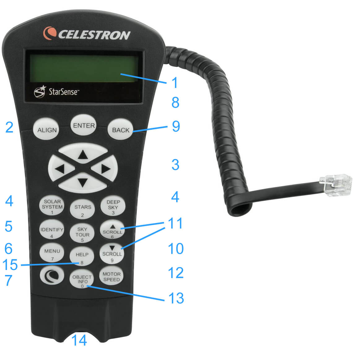 Raquette de commande Goto Celestron