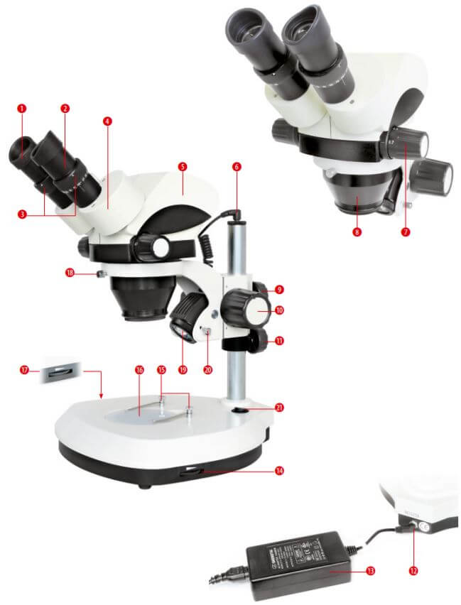 Loupe binoculaire science ETD 101 7x à 45x Bresser