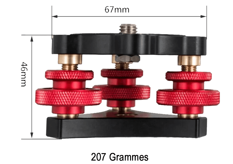 Seestar ZWO - dimension et poids de la platine de mise à niveau