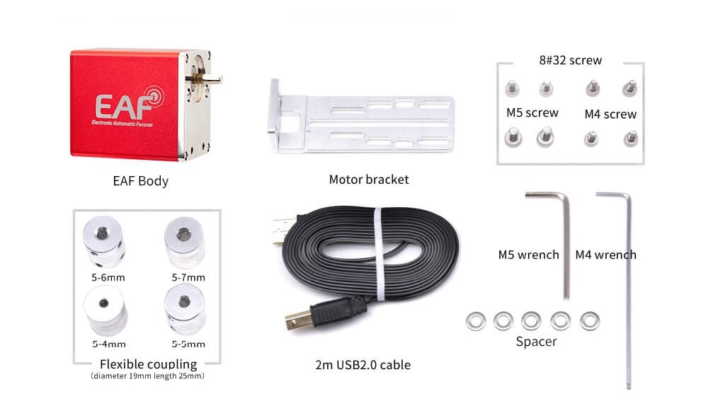 Moteur ZWO EAF de mise au point