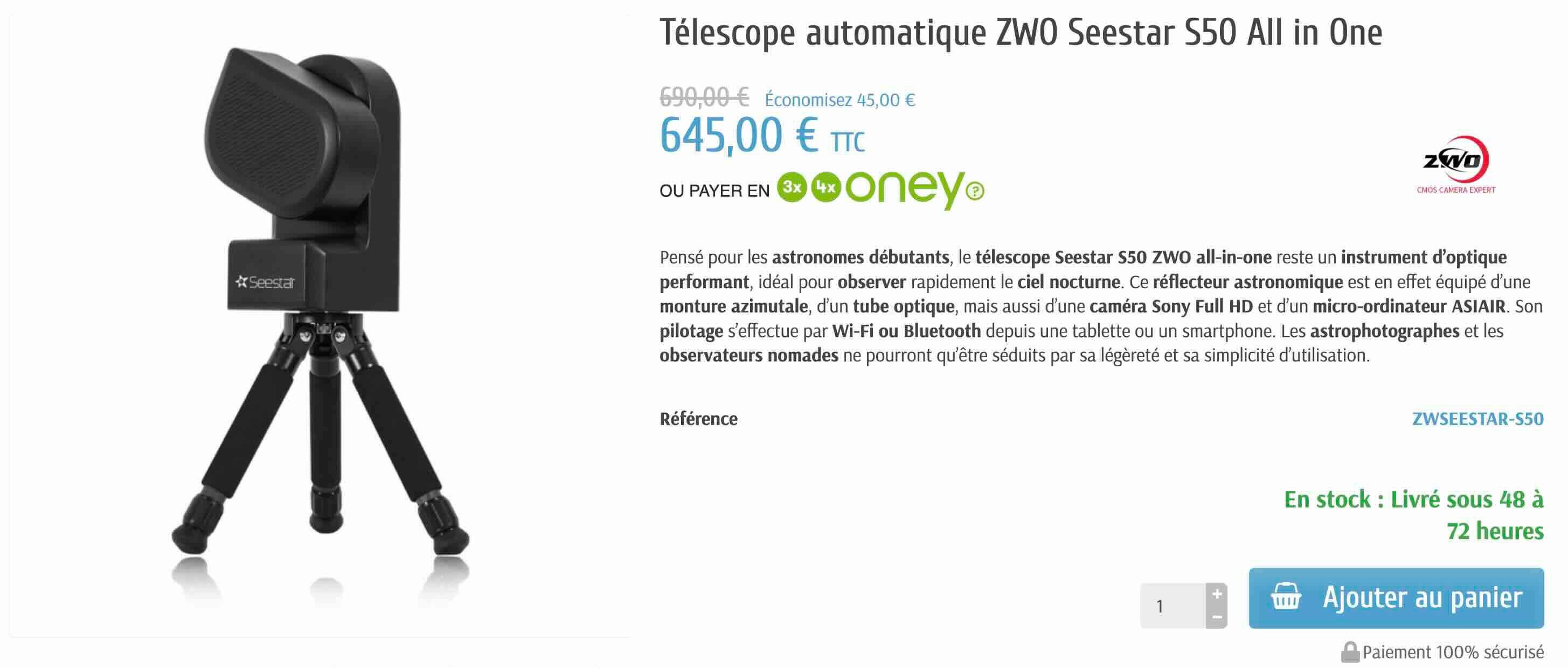 code promo loisirs plaisirs magasin astronomie en ligne meilleurs prix web