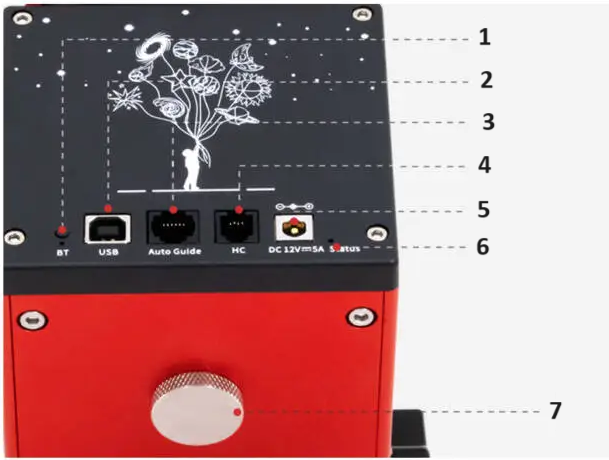 connecteurs monture am5 n zwo avec trepied tc40 carbone