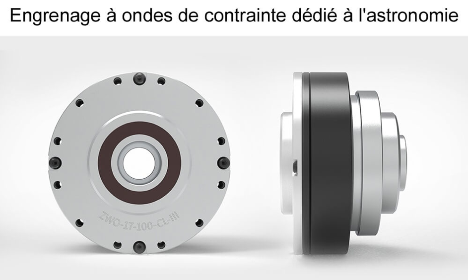 Engrenage à ondes de contrainte dédié à l'astronomie.