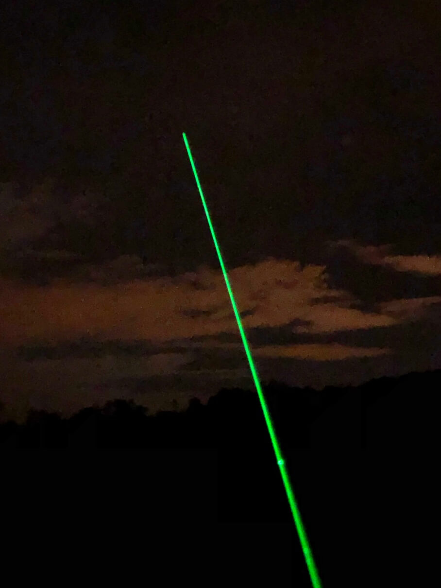 Stylo pointeur laser vert rechargeable 999 miles astronomie faisceau  visible lum