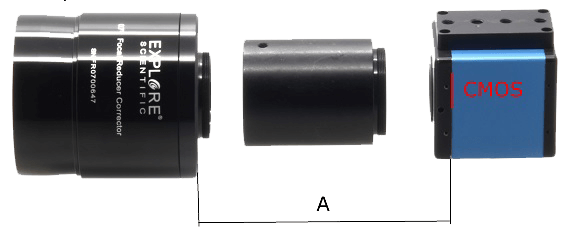 Réducteur/Correcteur 3" 0,7x Explore Scientific pour  lunette  ED-APO 127 mm et 152 mm Explore Scientific