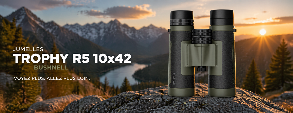 Jumelles Bushnell Trophy R5 10x42 – Nature, Randonnée & Ornithologie